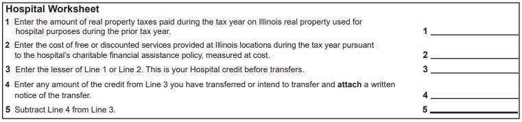 Hospital worksheet